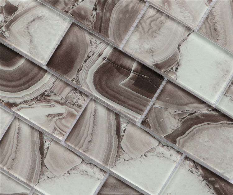 Mosaico de vidrio de 2x4" con impresión de inyección de tinta